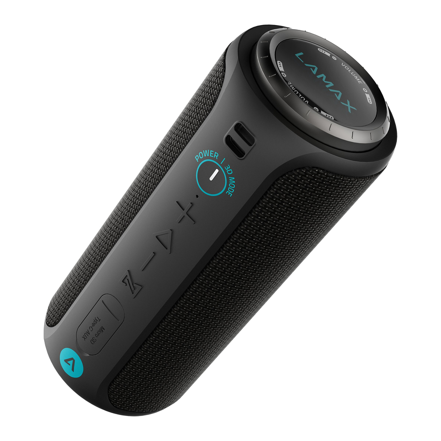 LAMAX Sounder2 Max - Bluetooth Speaker Manual