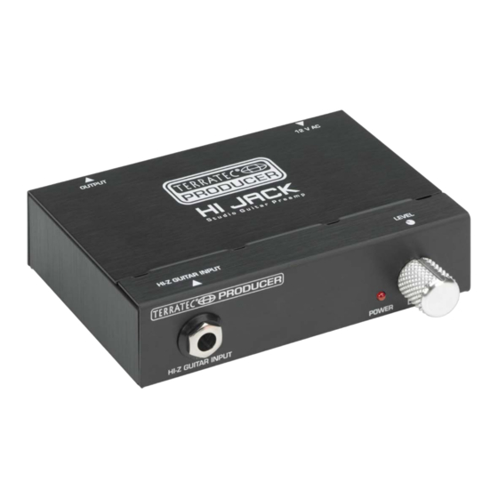 TerraTec HI JACK Manual