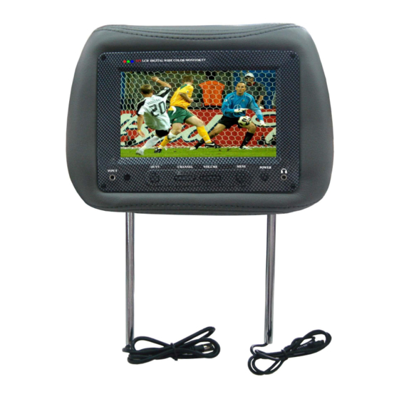 Eonon 7??16:9 Headrest with pillow LCD Monitor/TV Operation Instruction Manual