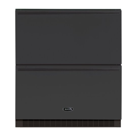 Marvel Refrigerated Drawers 60RDE Installation And Maintenance Instructions Manual