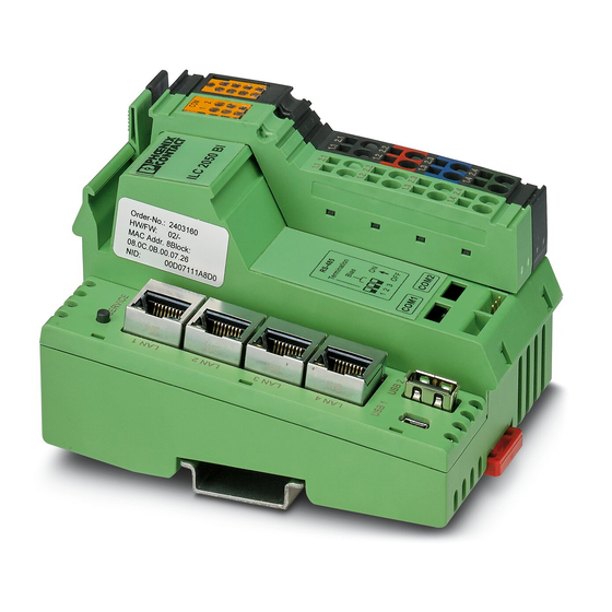 Phoenix Contact ILC 2050 BI User Manua