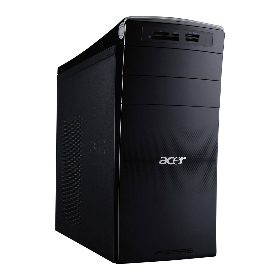 Acer Aspire M3970 Manuals