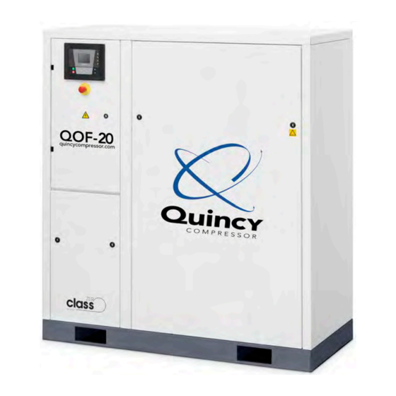 Quincy Compressor QOF 20 Instruction Manual