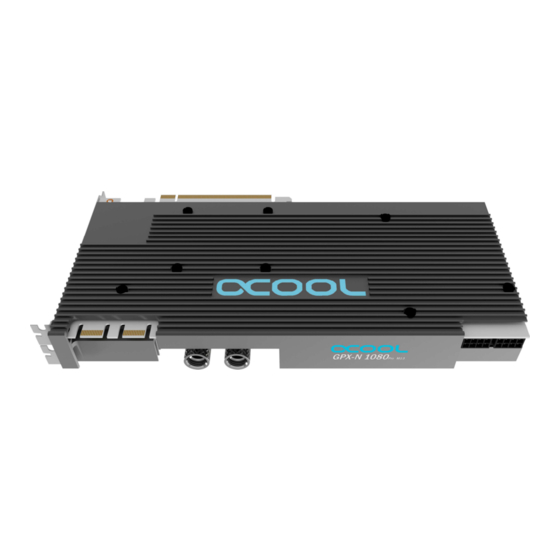 Alphacool GPX-N 1080Pro-M13 Instruction Manual