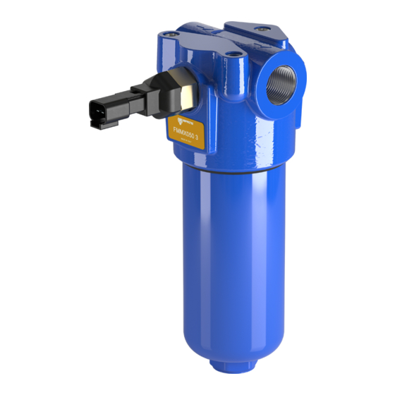 MP Filtri FMMX050 Series Installation, Service And Maintenance Instructions
