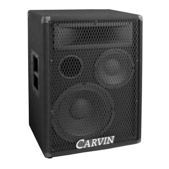 CARVIN 1283 Instructions