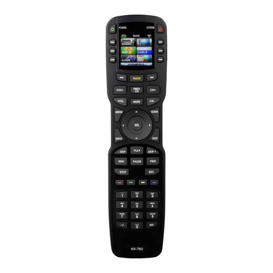 Universal Remote Control Complete Control MX-780 Owner's Manual