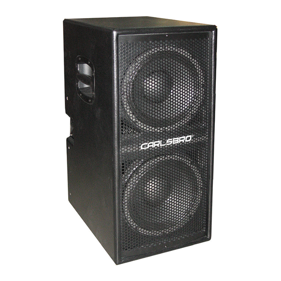 Carlsbro SLAMMER 2 User Manual