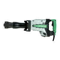 Hitachi H65SD2 - 1-1/8 Inch Hex 40 lb. Demolition Hammer Instruction And Safety Manual