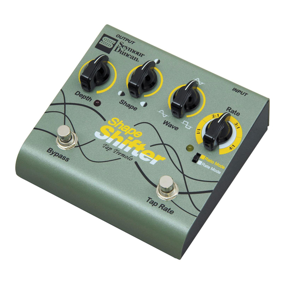 Duncan Shape Shifter SFX-07 Manual