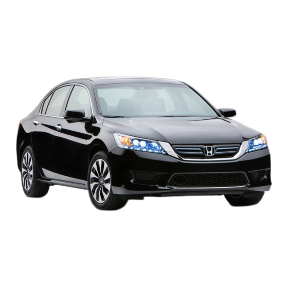Honda 2014 Accord Hybrid Technology Reference Manual