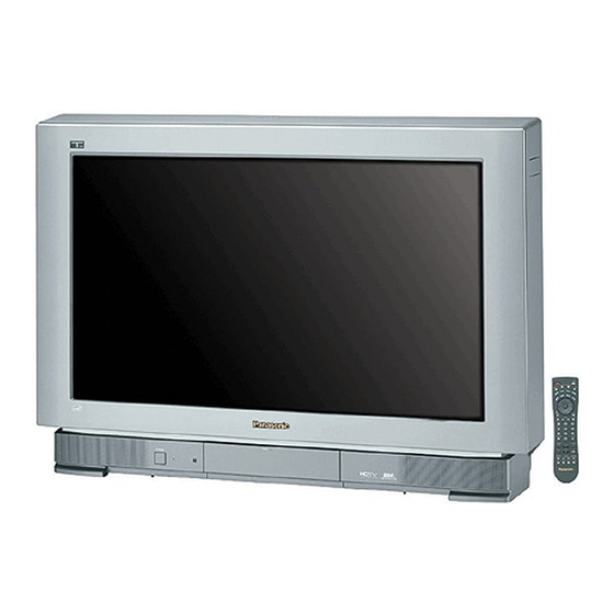 Panasonic CT-34WX50 Operating Instructions Manual