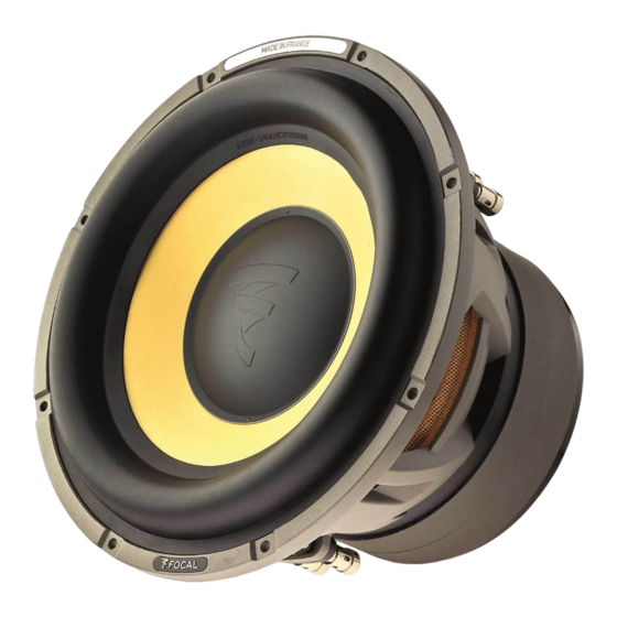 Focal ELITE K2 User Manual
