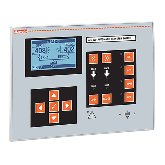 LOVATO ELECTRIC ATL800 Instruction Manual