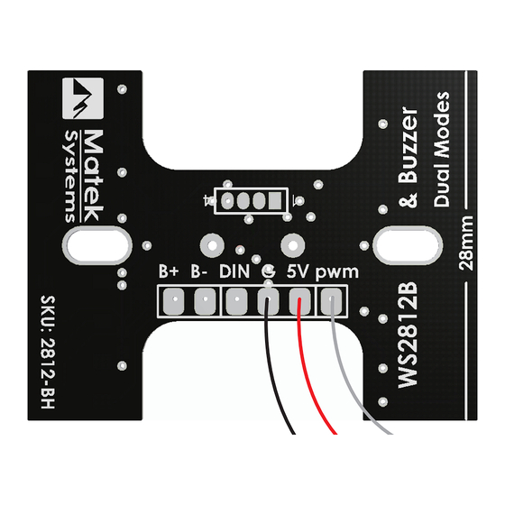 Matek Systems WS28212B Manual