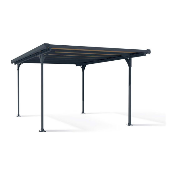 Palram Verona 5000 Carport Assembly Instructions Manual
