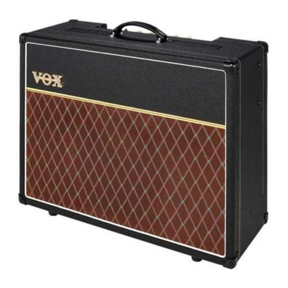 Vox AC30S1 Owner's Manual