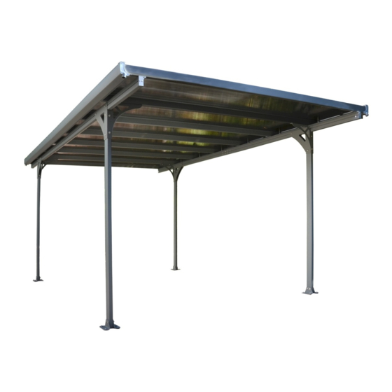 Palram Verona 5000 - Carport Assembly Instructions Manual