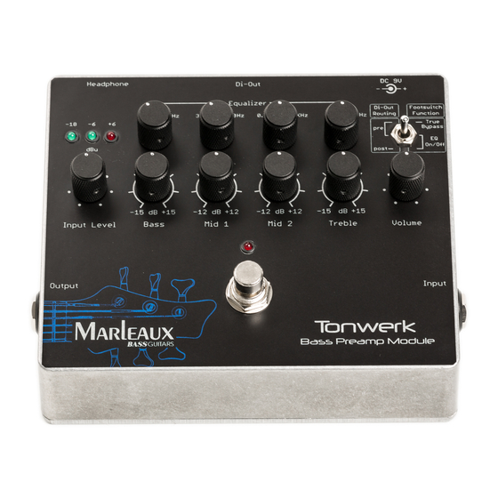 MARLEAUX Tonwerk Quick Manual