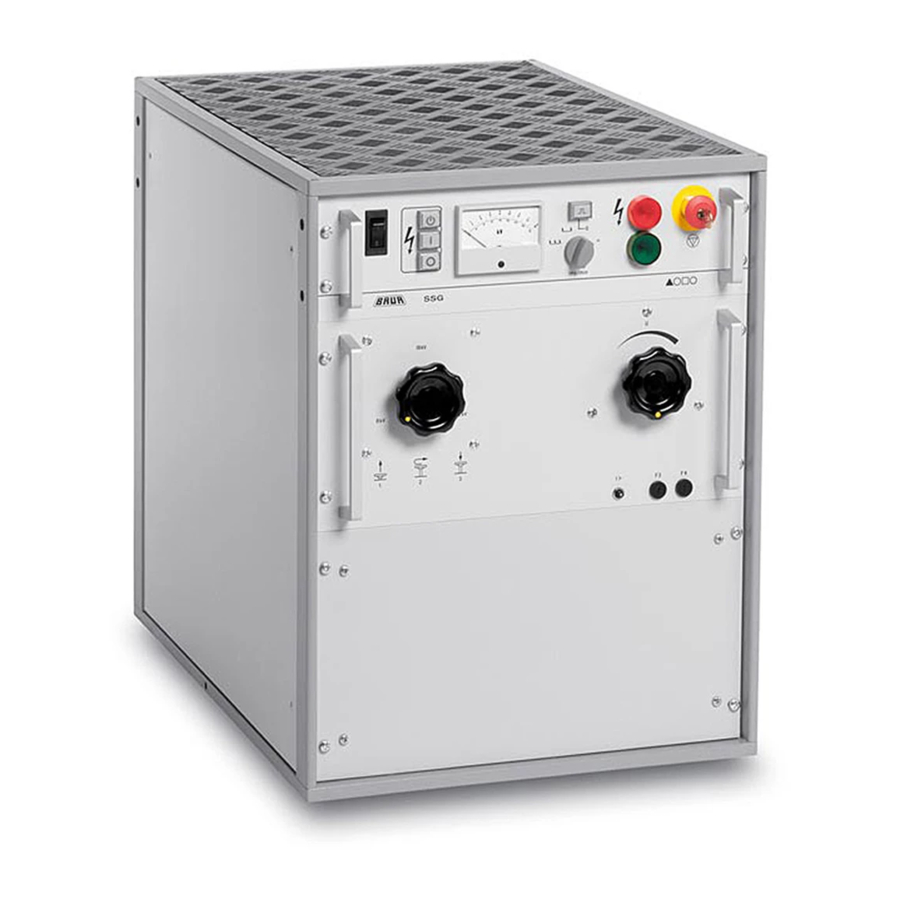 Baur SSG 1100 Surge voltage generator Manuals