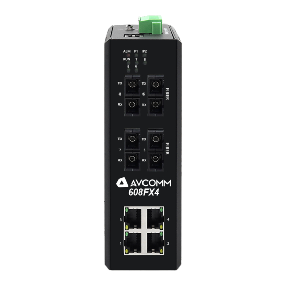 AVCOMM 608FX4 Quick Installation Manual