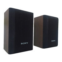 Sony SS-SR3000 User Manual