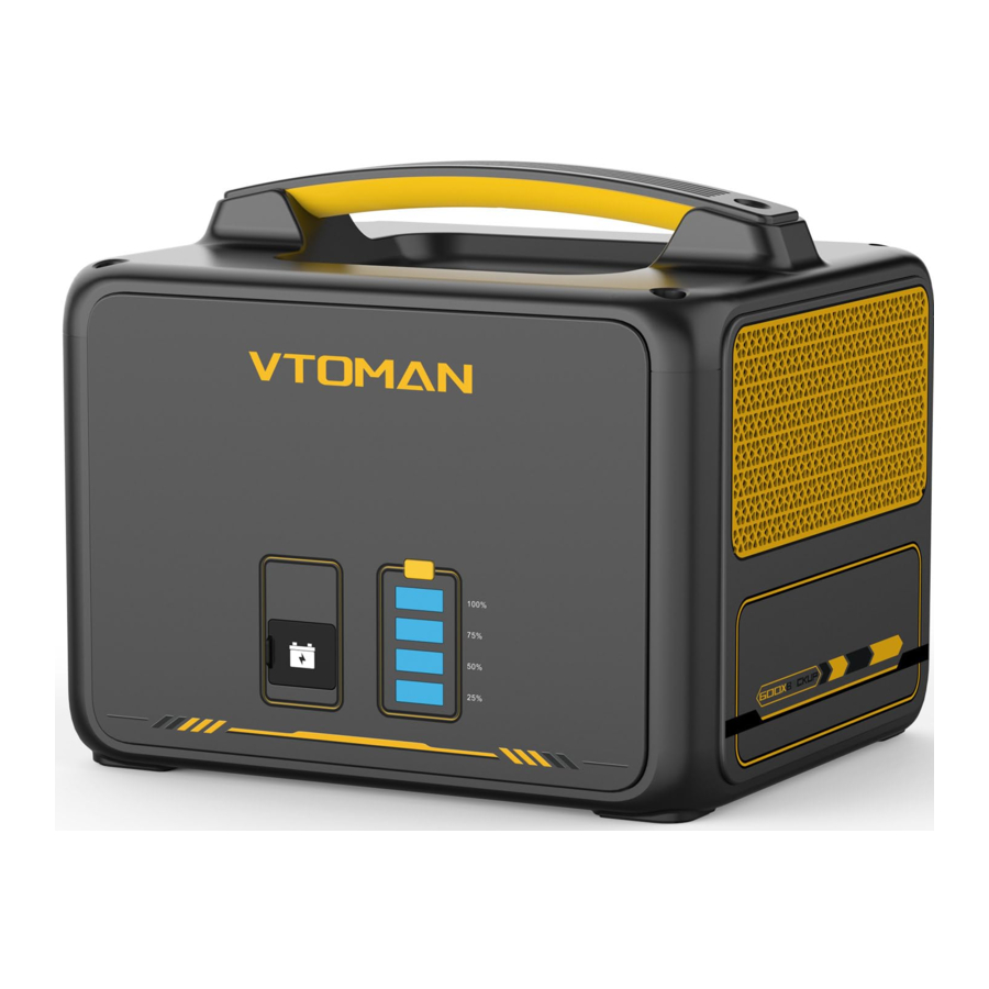 VTOMAN Jump 600X, PB-20 - Portable Power Station Manual