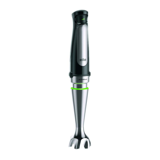 Braun MultiQuick 7 HB701 Manual