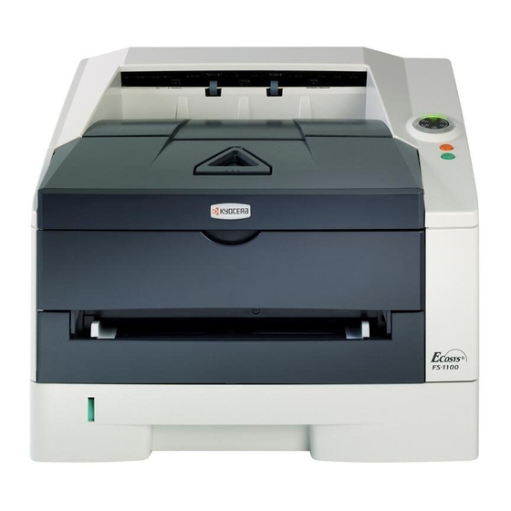 Kyocera FS 1100 - B/W Laser Printer Manuals