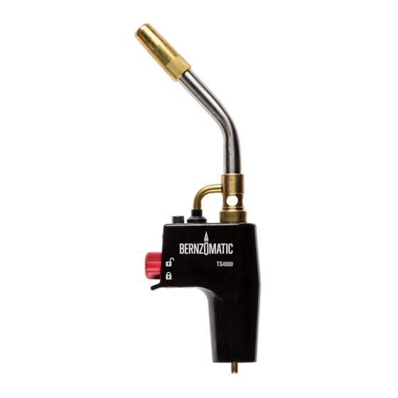 Bernzomatic TS4000T Instruction Manual