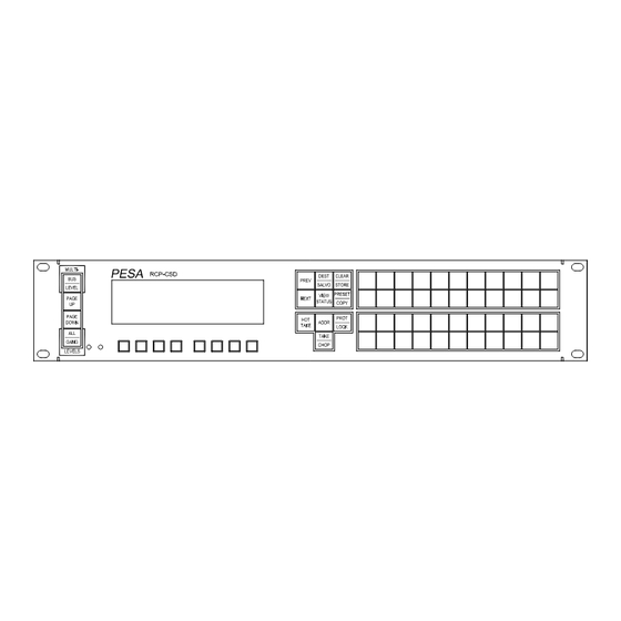 PESA RCP-CSD Manual