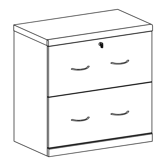 Z-Line Designs 2 Drawer File Cabinet ZL226X-2XLU Manual