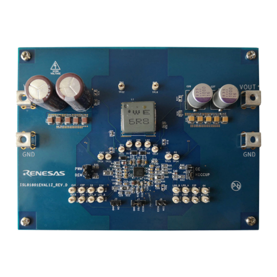 Renesas ISL81801EVAL1Z User Manual