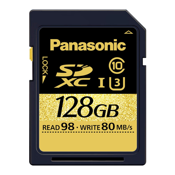 Panasonic RP-SDUT128AK Manuals