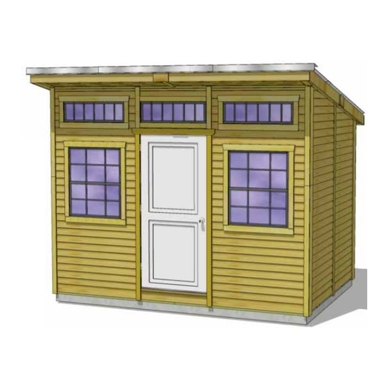 OLT Studio Garden Shed STU128-FJ-Metal Manuals