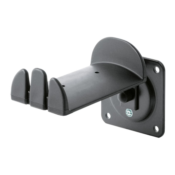 Konig & Meyer 16310 Quick Start Manual