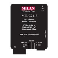Milan MIL-C2113 Series Installation Manual