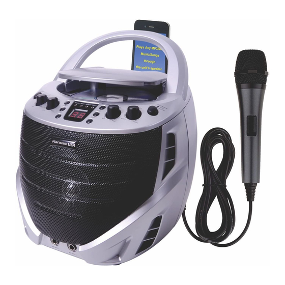 Karaoke USA GQ367 User Manual
