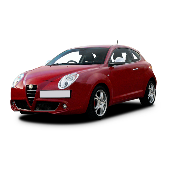 Raising The Car; Towing The Car; Attaching The Tow Hook - Alfa Romeo MITO  User Manual [Page 175]