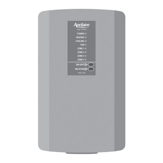 Aprilaire Zoned Comfort Control 6404 Safety & Installation Instructions