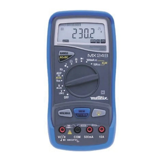 Metrix MX 24B User Manual