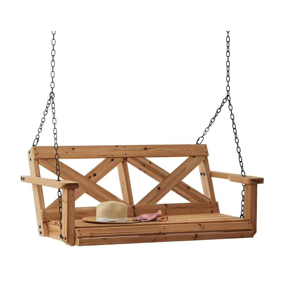 Backyard Discovery FARMHOUSE PORCH SWING Owner's Manual & Assembly Instructions