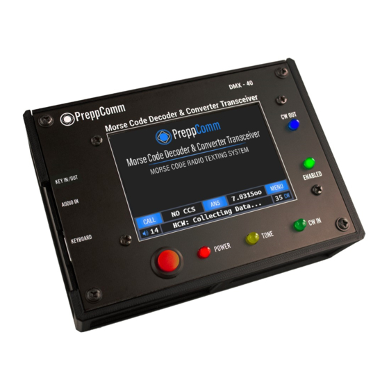 User Manuals: PreppComm DMX-40 Morse Code Transceiver