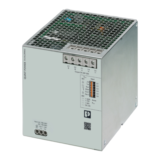 Phoenix Contact QUINT4-PS/1AC/48DC/20 Manual