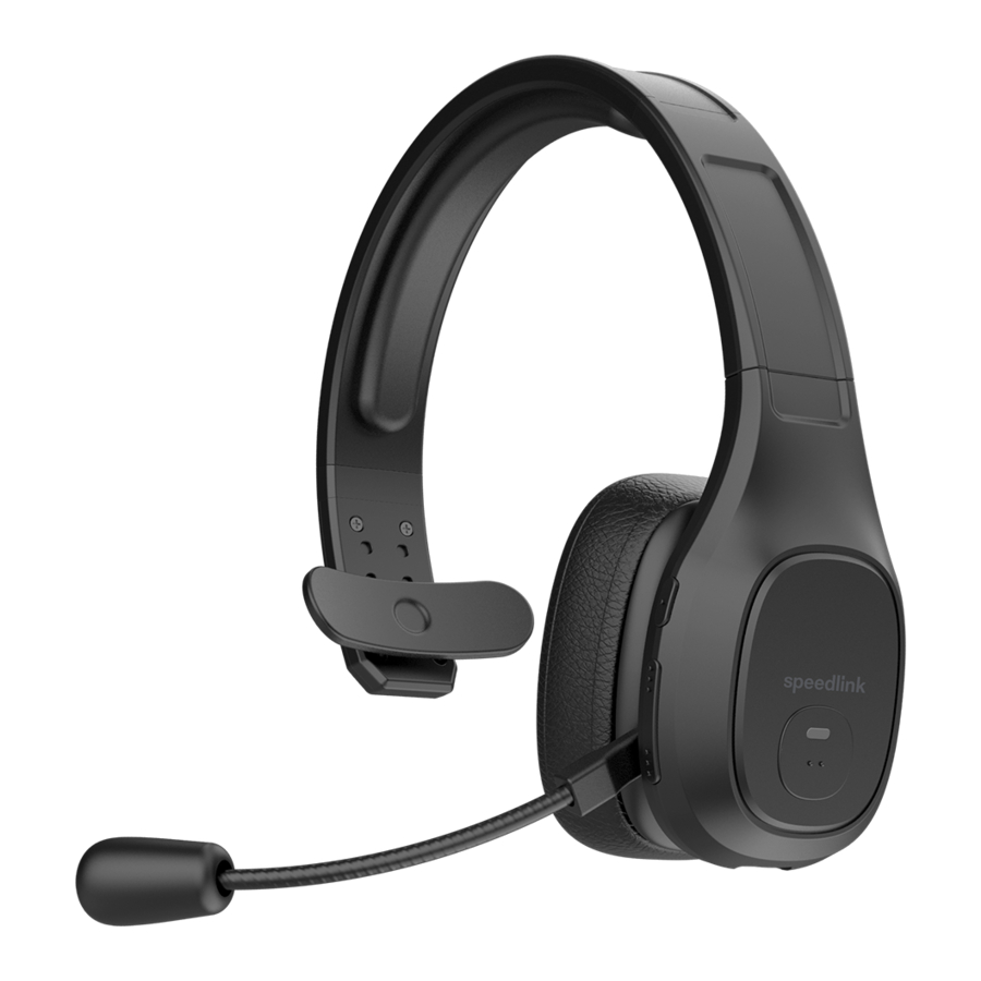 Speedlink SONA SL-870300 - Bluetooth Chat Headset Manual