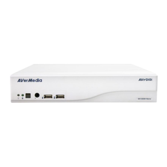 Avermedia AverDiGi EH1000H-4 Nano Quick Installation Manual