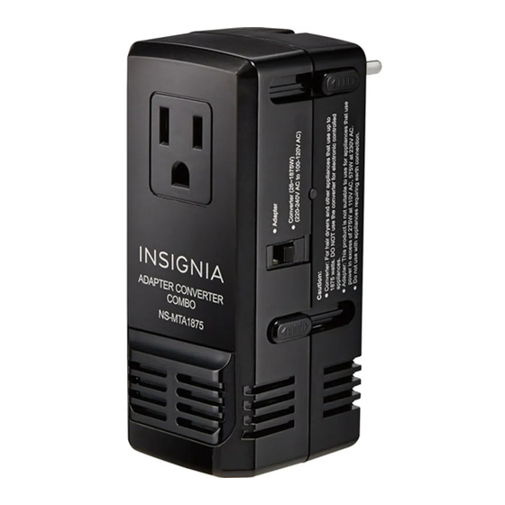Insignia NS-MTA1875 Quick Setup Manual