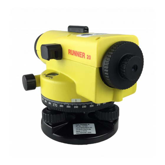 Leica Geosystems Runner 20 Tech. Ref. Manual