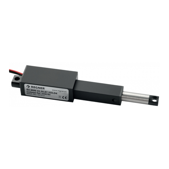 Regner RA-MINI ALU Series User Manual