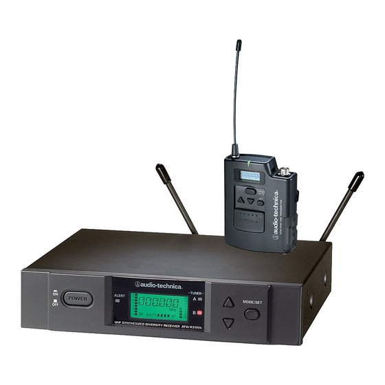 Audio Technica ATW3141b Installation And Operation Manual